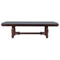 Steve Silver Antoinette Pedestal Dining Table in Brown Cherry