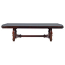 Steve Silver Antoinette Pedestal Dining Table in Brown Cherry