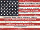 Our Father Flag By Annie Lapoint (Framed Small) - Red