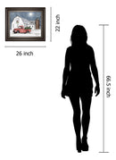 Wintry Weather By Billy Jacobs - Framed Print Wall Art - White