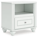 Kozlani - One Drawer Night Stand - White