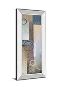 Color Of Rain Il By Michael Marcon - Mirror Framed Print Wall Art - Blue