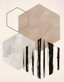 Hexagonal Display I By Daniela Santiago (Small) - Beige