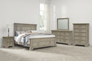Vallardia - Queen Panel Bed - Light Grayish Brown