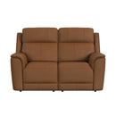 Mustang - Power Motion Loveseat With Power Headrest And Lumbar - Aline Butternut