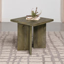 Andando - Square Solid Wood End Table - Mango Brown
