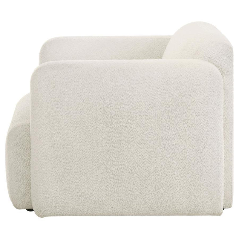 Dorset - Fabric Upholstered Round Track Arm Accent Chair