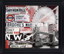 London Fusion - 28" x 34" Framed Wall Art