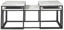 Donnesta - Occasional Table Set (Set of 3) - Gray / Black