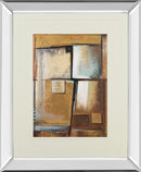 Abstract I By Patricia Pinto - Mirror Framed Print Wall Art - Dark Brown