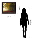 Amber Mist Retreat - 28" x 34" Framed Wall Art