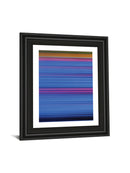 Abstract Blues By Mark Baker - Framed Print Wall Art - Blue