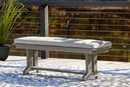 Visola - Bench with Cushion - Gray