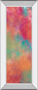 Vapor Il. B By Jason Johnson - Mirror Framed Print Wall Art - Red