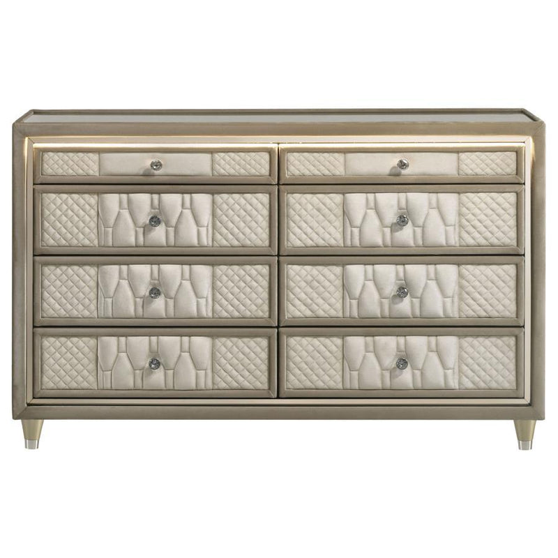 Lorient - 8-Drawer LED Bedroom Dresser Cabinet