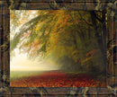 Golden Woodland Veil - 28" x 34" Framed Wall Art