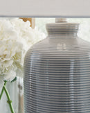 Wimlow - Ceramic Table Lamp - Gray Blue