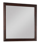 Crown Mark Furniture Louis Philip Dresser Mirror in Dark Cherry image