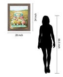 Meadow Harvest Retreat - 28" x 34" Framed Wall Art