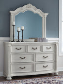 Montelaine - Dresser And Mirror - Antique White