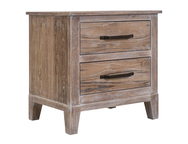 White Teak - Nightstand - Ivory White