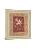 Amanda's Lily By Vivian Flasch - Framed Print Wall Art - Red