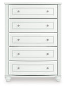 Kozlani - Five Drawer Chest - White