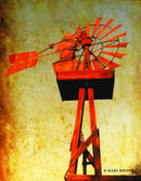 Small - Chip's Windmill By Kari Brooks - Red