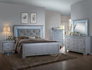 Crown Mark Furniture Lillian Night Stand in Silver image