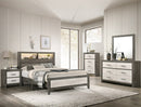 Crown Mark Furniture Rhett King Platform Bed in Gray image