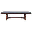 Steve Silver Antoinette Pedestal Dining Table in Brown Cherry