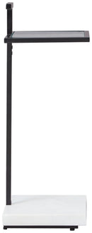 Mannill - Accent Table - Black / White