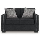 Jasmine Peaks - Loveseat - Coal
