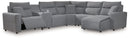 ModMax II - Salt And Pepper - Reclining Sectional