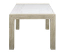 Hazel - Genuine Marble Dining Table - Wired White