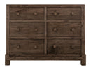 Atenas - 6-Drawer Dresser - Brown