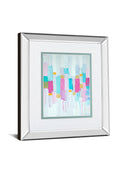 Cool Rhizome I By Ann Marie Coolick - Mirror Framed Print Wall Art - Blue