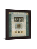 Verdant Fresco Geometry - 28" x 34" Framed Wall Art