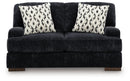 Whitmore Manor - Loveseat - Black Pearl - Austin's Furniture Depot (Austin,TX)