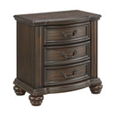Brunswick - 2-Drawer Nightstand With USB - Mahogany
