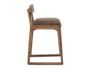 Balam - 24" Upholstered Barstool (Set of 2) - Light Brown / Dark Brown - Austin's Furniture Depot (Austin,TX)
