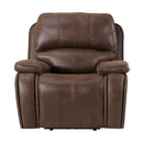 Atlantis - Power Motion Recliner With Power Head Recliner - Heritage Brown