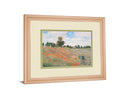 Wild Poppies, Near Argenteuil By Claude Monet - Framed Print Wall Art - Orange