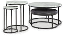 Jusmour - Occasional Nesting Table (Set of 4) - Black / White
