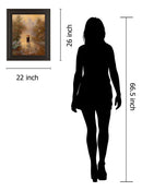 Walk In The Park I By T.C. Chiu - Framed Print Wall Art - Dark Brown