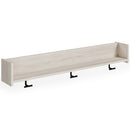 Socalle - Wall Mounted Coat Rack w/Shelf - Light Natural