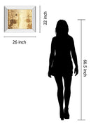 Letter I By F. Leal - Mirror Framed Print Wall Art - Beige