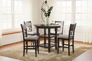 Langwest - Dining Room Counter Table Set (Set of 5) - Brown
