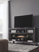 Todoe - LG TV Stand w/Fireplace Option - Gray