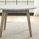 Vida - Marble Top Round Dining Table - White